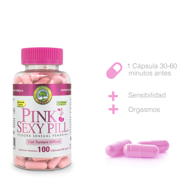 Pink Sexy Pill con 100 Cápsulas