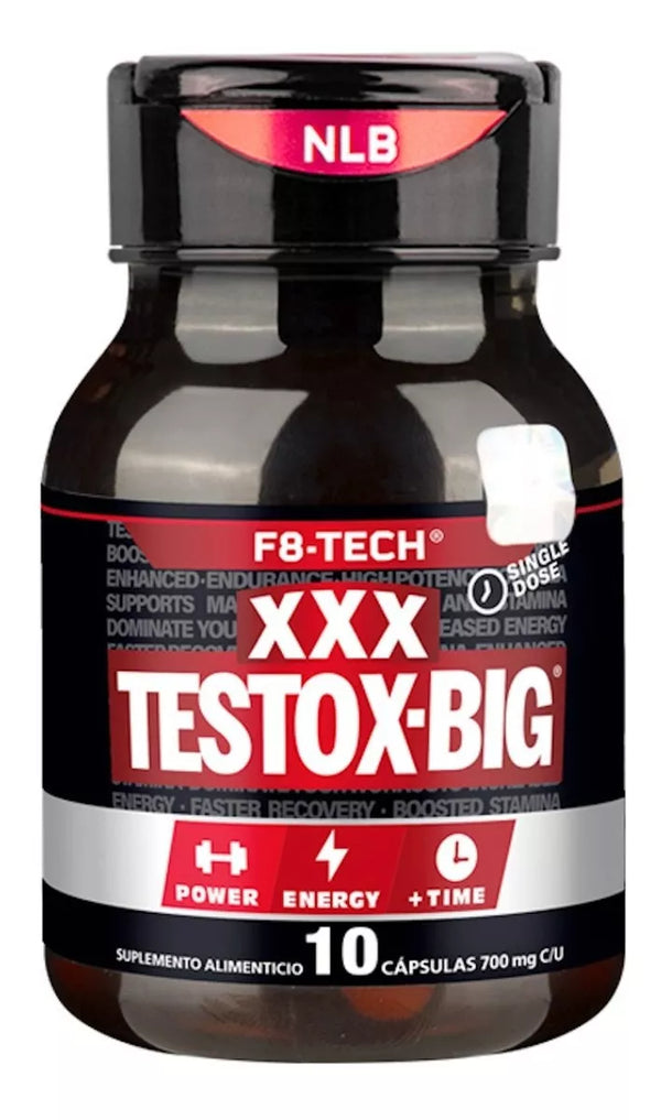 Testox-big Xxx Cápsulas Vigorizante 10 Cápsulas 700mg