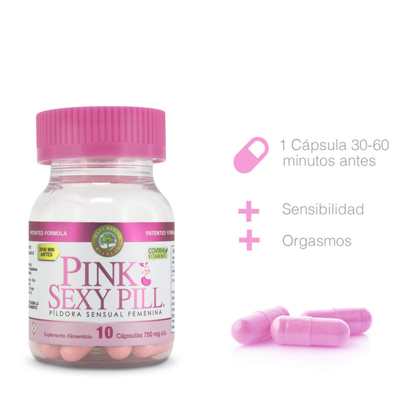pink sexy pill con 10 cápsulas