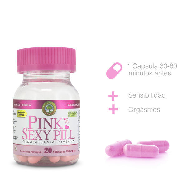 pink sexy pill con 20 cápsulas