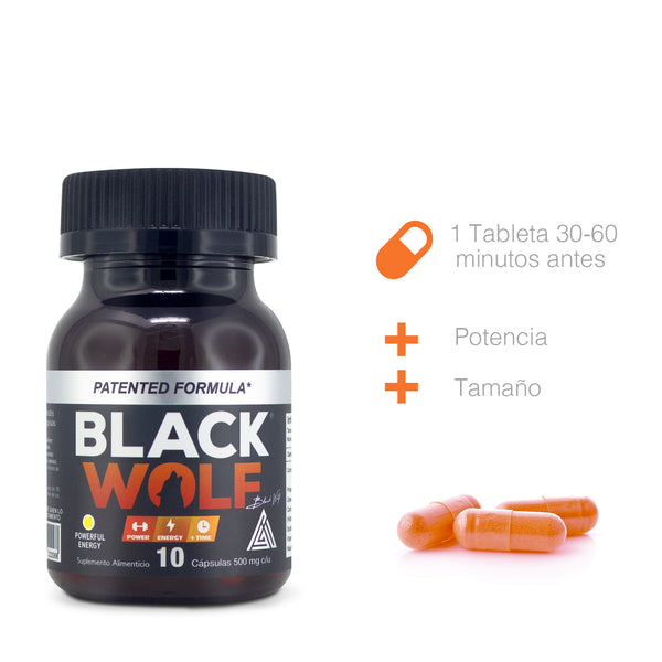 Black Wolf con 10 Cápsulas