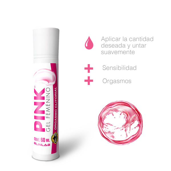 PINK GEL FEMENINO - GEL LUBRICANTE SENSIBILIZANTE DE 60 ML