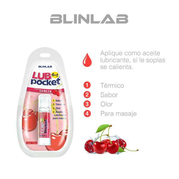 Lub Pocket Cereza lubricante 4 en 1