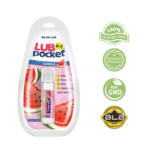 Lub Pocket Sandia Lubricante 4 en 1