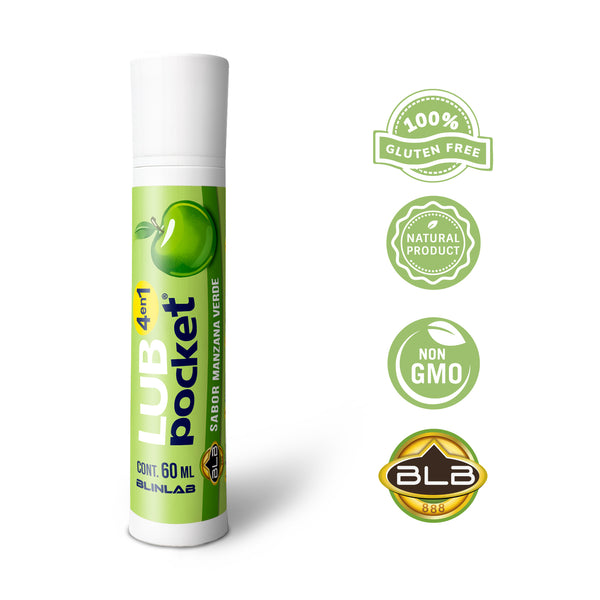 Lub pocket Manzana Verde Lubricante 4 en 1